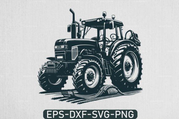 Download Farm Tractor Silhouette Svg ,Tractor Svg - Silhouette Collection