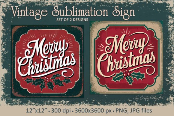Download Merry Christmas Vintage Retro Sign - Retro sign Collection