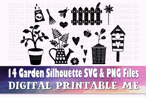Download Cute Garden Svg, Silhouette Bundle, 14 - Silhouette Collection