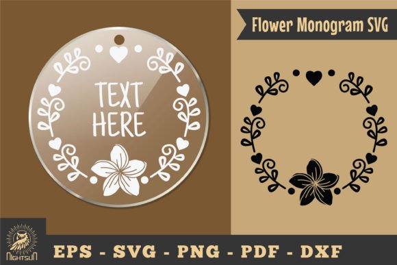 Download Flower Monogram SVG, Monogram Silhouette - Silhouette Collection