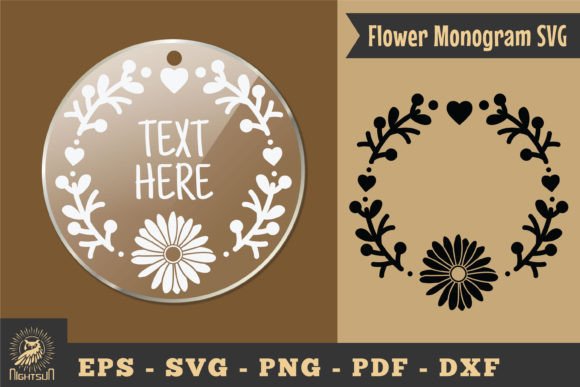 Download Flower Monogram SVG, Monogram Silhouette - Silhouette Collection