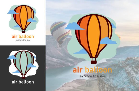 Download Air Balloon Logo Vector Vintage - Premium Bundle