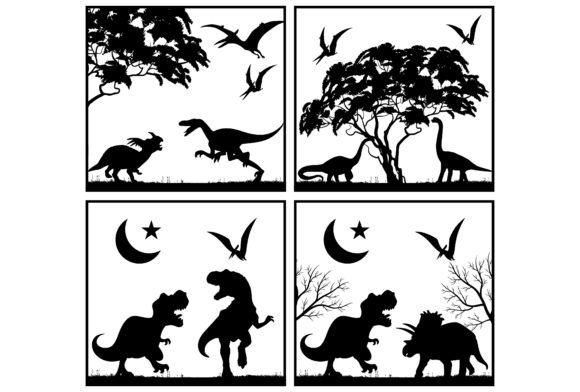Download Laser Cut Dinosaur 3D SVG Silhouette - Silhouette Collection