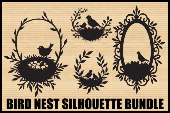 Download Bird Nest Silhouette Bundle - Silhouette Collection