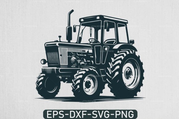Download Farm Tractor Silhouette Svg ,Tractor Svg - Silhouette Collection