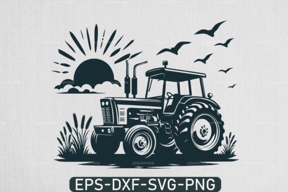 Download Farm Tractor Silhouette Svg ,Tractor Svg - Silhouette Collection