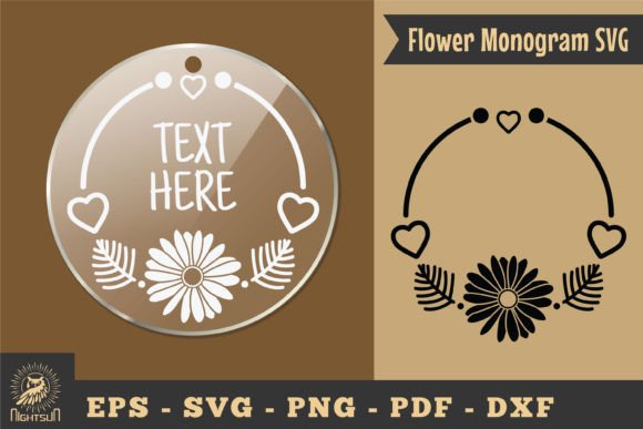 Download Flower Monogram SVG, Monogram Silhouette - Silhouette Collection