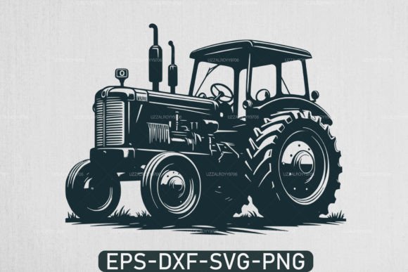 Download Farm Tractor Silhouette Svg ,Tractor Svg - Silhouette Collection