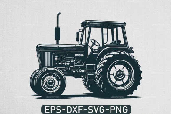 Download Farm Tractor Silhouette Svg ,Tractor Svg - Silhouette Collection