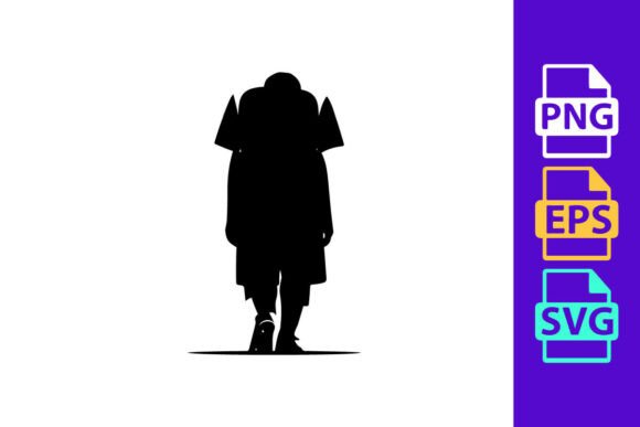 Download A Silhouette of a Male Soccer Player Wal - Silhouette Collection