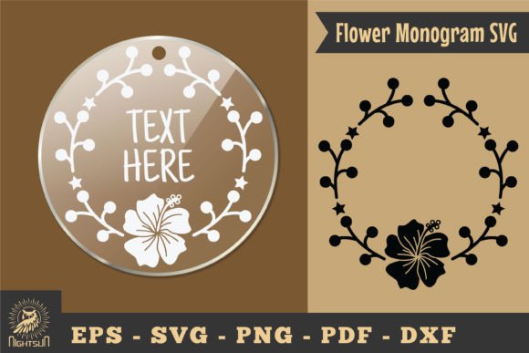 Download Flower Monogram SVG, Monogram Silhouette - Silhouette Collection