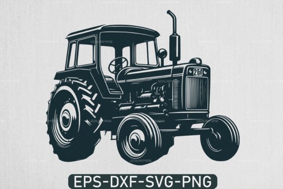 Download Farm Tractor Silhouette Svg ,Tractor Svg - Silhouette Collection