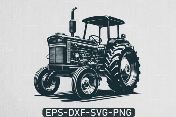 Download Farm Tractor Silhouette Svg ,Tractor Svg - Silhouette Collection