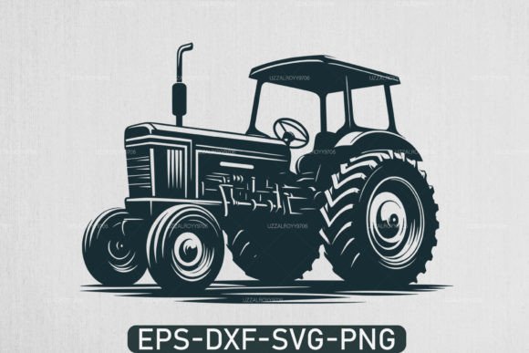 Download Farm Tractor Silhouette Svg ,Tractor Svg - Silhouette Collection