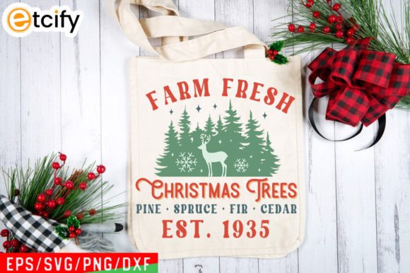 Download Farm Fresh Christmas Trees Retro Sign - Retro sign Collection